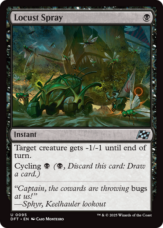 Locust Spray (DFT-095) - Aetherdrift - Premium MTG Single from Wizards of the Coast - Just $0.08! Shop now at Game Crave Tournament Store
