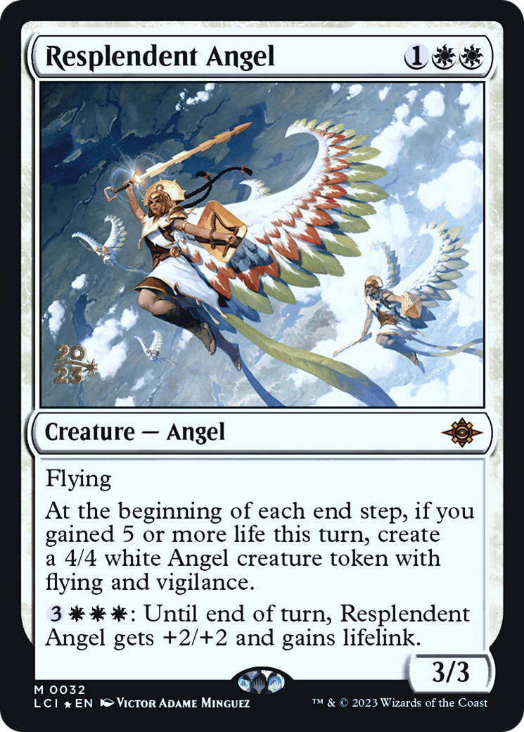 Resplendent Angel (PLCI-32S) - The Lost Caverns of Ixalan Promos Foil - Premium MTG Single from Wizards of the Coast - Just $4.04! Shop now at Game Crave Tournament Store