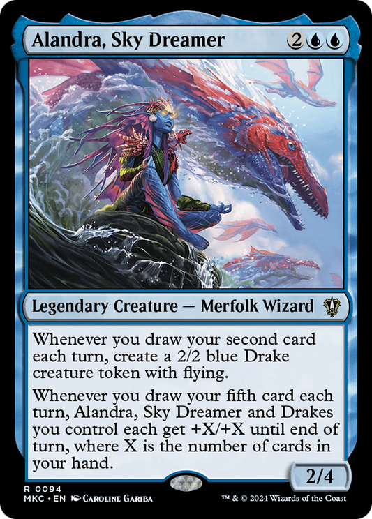 Alandra, Sky Dreamer (MKC-094) - Murders at Karlov Manor Commander - Premium MTG Single from Wizards of the Coast - Just $0.38! Shop now at Game Crave Tournament Store