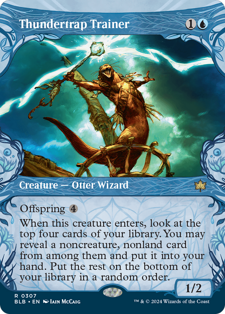 Thundertrap Trainer (BLB-307) - Bloomburrow: (Showcase) - Premium MTG Single from Wizards of the Coast - Just $2.11! Shop now at Game Crave Tournament Store