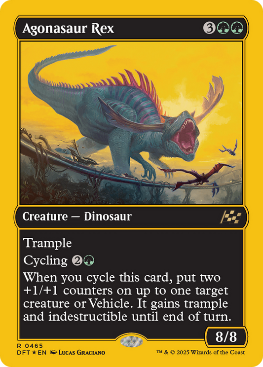 Agonasaur Rex (First-Place Foil) (DFT-465) - Aetherdrift Foil - Premium MTG Single from Wizards of the Coast - Just $0.73! Shop now at Game Crave Tournament Store