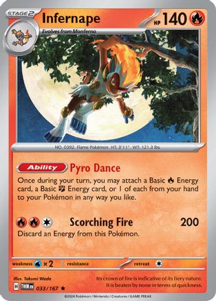 Infernape 33 - SV06 Twilight Masquerade Holofoil - Premium Pokemon Single from Nintendo - Just $0.50! Shop now at Game Crave Tournament Store