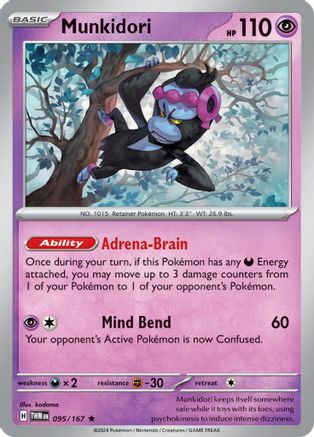 Munkidori 95 - SV06 Twilight Masquerade Holofoil - Premium Pokemon Single from Nintendo - Just $0.50! Shop now at Game Crave Tournament Store