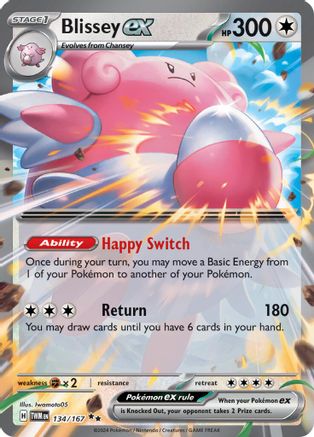 Blissey ex 134 - SV06 Twilight Masquerade Holofoil - Premium Pokemon Single from Nintendo - Just $0.76! Shop now at Game Crave Tournament Store