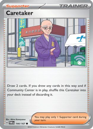 Caretaker 144 - SV06 Twilight Masquerade - Premium Pokemon Single from Nintendo - Just $0.25! Shop now at Game Crave Tournament Store