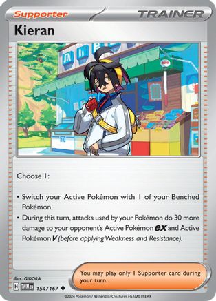 Kieran 154 - SV06 Twilight Masquerade - Premium Pokemon Single from Nintendo - Just $0.25! Shop now at Game Crave Tournament Store