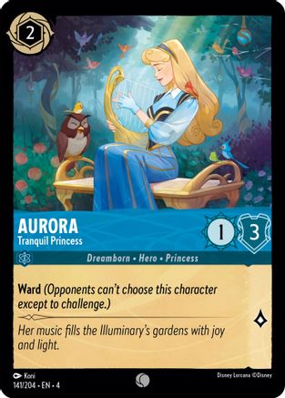 Aurora - Tranquil Princess (141/204) - Ursulas Return Cold Foil - Premium Lorcana Single from Ursula's Return - Just $0.25! Shop now at Game Crave Tournament Store