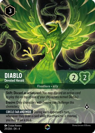 Diablo - Devoted Herald (Enchanted) (211/204) - Ursulas Return Holofoil - Premium Lorcana Single from Ursula's Return - Just $109.82! Shop now at Game Crave Tournament Store