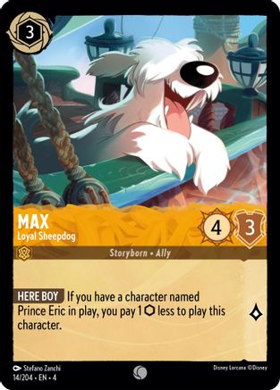 Max - Loyal Sheepdog (14/204) - Ursulas Return - Premium Lorcana Single from Ursula's Return - Just $0.25! Shop now at Game Crave Tournament Store