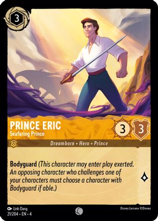 Prince Eric - Seafaring Prince (21/204) - Ursulas Return - Premium Lorcana Single from Ursula's Return - Just $0.25! Shop now at Game Crave Tournament Store