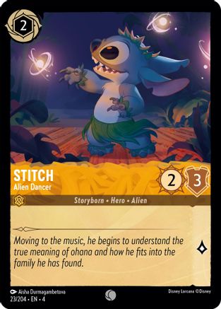 Stitch - Alien Dancer (23/204) - Ursulas Return Cold Foil - Premium Lorcana Single from Ursula's Return - Just $0.27! Shop now at Game Crave Tournament Store
