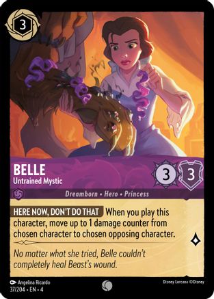 Belle - Untrained Mystic (37/204) - Ursulas Return - Premium Lorcana Single from Ursula's Return - Just $0.25! Shop now at Game Crave Tournament Store