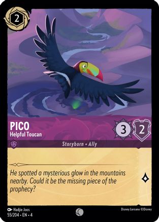 Pico - Helpful Toucan (55/204) - Ursulas Return Cold Foil - Premium Lorcana Single from Ursula's Return - Just $0.25! Shop now at Game Crave Tournament Store