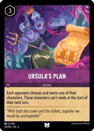 Ursula's Plan (63/204) - Ursulas Return - Premium Lorcana Single from Ursula's Return - Just $0.25! Shop now at Game Crave Tournament Store