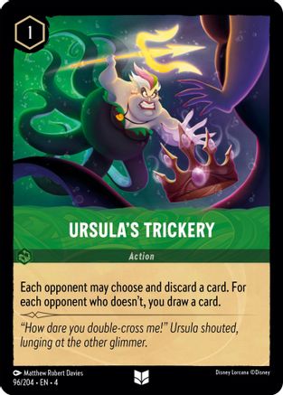 Ursula's Trickery (96/204) - Ursulas Return Cold Foil - Premium Lorcana Single from Ursula's Return - Just $0.34! Shop now at Game Crave Tournament Store