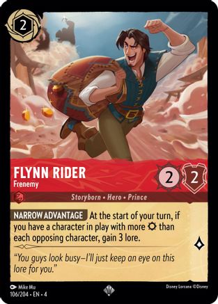 Flynn Rider - Frenemy (106/204) - Ursulas Return - Premium Lorcana Single from Ursula's Return - Just $0.72! Shop now at Game Crave Tournament Store