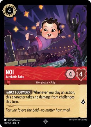Noi - Acrobatic Baby (119/204) - Ursulas Return - Premium Lorcana Single from Ursula's Return - Just $0.25! Shop now at Game Crave Tournament Store