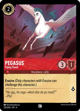Pegasus - Flying Steed (120/204) - Ursulas Return - Premium Lorcana Single from Ursula's Return - Just $0.25! Shop now at Game Crave Tournament Store