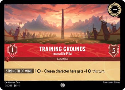 Training Grounds - Impossible Pillar (136/204) - Ursulas Return - Premium Lorcana Single from Ursula's Return - Just $0.25! Shop now at Game Crave Tournament Store
