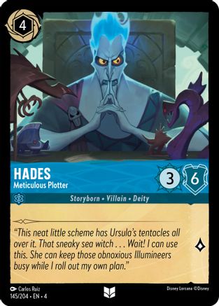 Hades - Meticulous Plotter (145/204) - Ursulas Return - Premium Lorcana Single from Ursula's Return - Just $0.25! Shop now at Game Crave Tournament Store