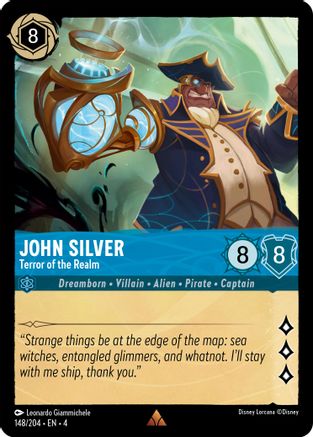 John Silver - Terror of the Realm (148/204) - Ursulas Return - Premium Lorcana Single from Ursula's Return - Just $0.25! Shop now at Game Crave Tournament Store
