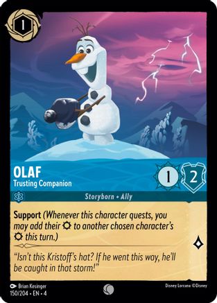 Olaf - Trusting Companion (150/204) - Ursulas Return Cold Foil - Premium Lorcana Single from Ursula's Return - Just $0.25! Shop now at Game Crave Tournament Store