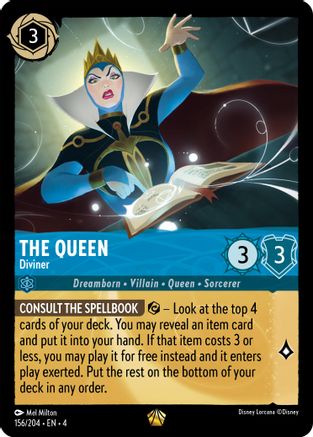 The Queen - Diviner (156/204) - Ursulas Return Cold Foil - Premium Lorcana Single from Ursula's Return - Just $6.21! Shop now at Game Crave Tournament Store