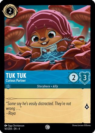 Tuk Tuk - Curious Partner (161/204) - Ursulas Return - Premium Lorcana Single from Ursula's Return - Just $0.25! Shop now at Game Crave Tournament Store