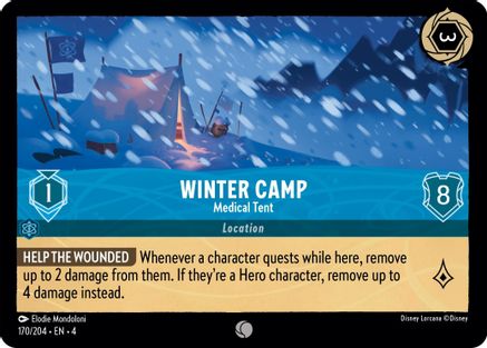 Winter Camp - Medical Tent (170/204) - Ursulas Return Cold Foil - Premium Lorcana Single from Ursula's Return - Just $0.25! Shop now at Game Crave Tournament Store