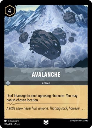 Avalanche (195/204) - Ursulas Return Cold Foil - Premium Lorcana Single from Ursula's Return - Just $0.33! Shop now at Game Crave Tournament Store