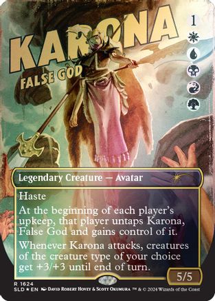 Karona, False God (Rainbow Foil) (SLD-1624) - Secret Lair Drop Series Foil - Premium MTG Single from Wizards of the Coast - Just $1.25! Shop now at Game Crave Tournament Store
