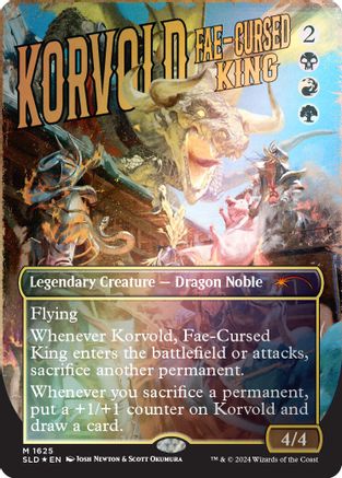Korvold, Fae-Cursed King (Rainbow Foil) (SLD-1625) - Secret Lair Drop Series Foil - Premium MTG Single from Wizards of the Coast - Just $3.92! Shop now at Game Crave Tournament Store