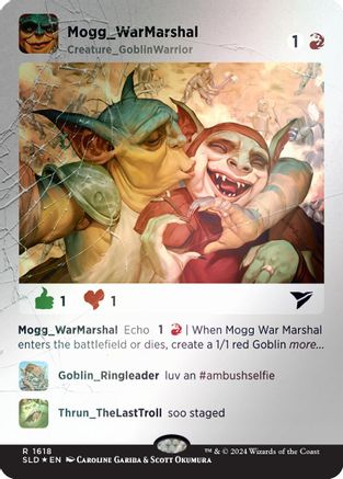 Mogg War Marshal (Rainbow Foil) (SLD-1618) - Secret Lair Drop Series Foil - Premium MTG Single from Wizards of the Coast - Just $0.39! Shop now at Game Crave Tournament Store