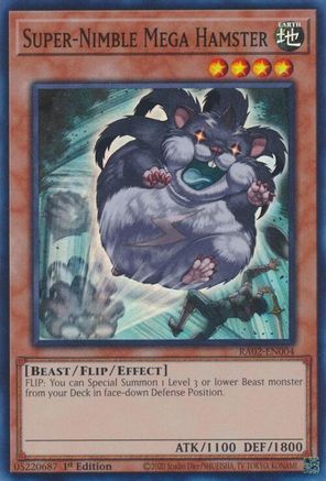 Super-Nimble Mega Hamster (RA02-EN004) - 25th Anniversary Rarity Collection II 1st Edition - Premium Yugioh Single from Konami - Just $0.25! Shop now at Game Crave Tournament Store