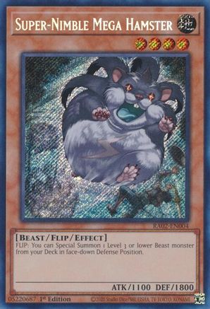 Super-Nimble Mega Hamster (Secret Rare) (RA02-EN004) - 25th Anniversary Rarity Collection II 1st Edition - Premium Yugioh Single from Konami - Just $0.25! Shop now at Game Crave Tournament Store