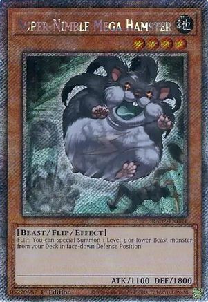 Super-Nimble Mega Hamster (Platinum Secret Rare) (RA02-EN004) - 25th Anniversary Rarity Collection II 1st Edition - Premium Yugioh Single from Konami - Just $0.62! Shop now at Game Crave Tournament Store
