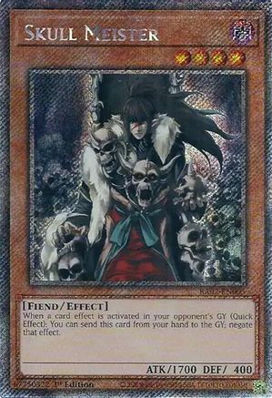 Skull Meister (Platinum Secret Rare) (RA02-EN005) - 25th Anniversary Rarity Collection II 1st Edition - Premium Yugioh Single from Konami - Just $0.44! Shop now at Game Crave Tournament Store