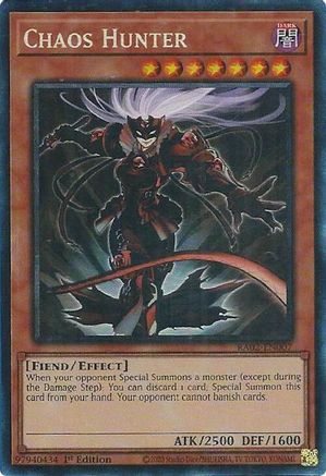 Chaos Hunter (PCR) (RA02-EN007) - 25th Anniversary Rarity Collection II 1st Edition - Premium Yugioh Single from Konami - Just $2.92! Shop now at Game Crave Tournament Store