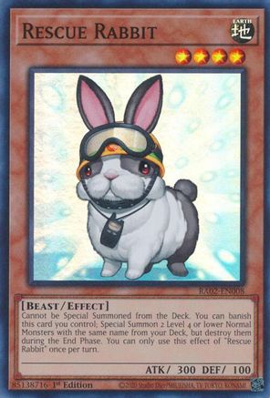 Rescue Rabbit (RA02-EN008) - 25th Anniversary Rarity Collection II 1st Edition - Premium Yugioh Single from Konami - Just $0.25! Shop now at Game Crave Tournament Store