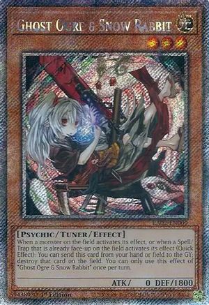 Ghost Ogre & Snow Rabbit (Alternate Art) (Platinum Secret Rare) (RA02-EN009) - 25th Anniversary Rarity Collection II 1st Edition - Premium Yugioh Single from Konami - Just $4.34! Shop now at Game Crave Tournament Store