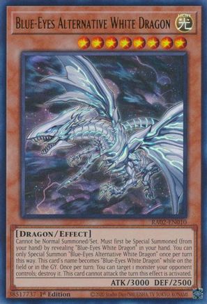 Blue-Eyes Alternative White Dragon (RA02-EN010) - 25th Anniversary Rarity Collection II 1st Edition - Premium Yugioh Single from Konami - Just $0.25! Shop now at Game Crave Tournament Store