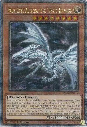 Blue-Eyes Alternative White Dragon (Quarter Century Secret Rare) (RA02-EN010) - 25th Anniversary Rarity Collection II 1st Edition - Premium Yugioh Single from Konami - Just $5.86! Shop now at Game Crave Tournament Store