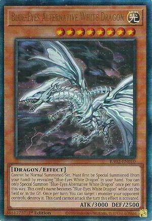 Blue-Eyes Alternative White Dragon (PUR) (RA02-EN010) - 25th Anniversary Rarity Collection II 1st Edition - Premium Yugioh Single from Konami - Just $1.07! Shop now at Game Crave Tournament Store