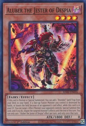 Aluber the Jester of Despia (RA02-EN016) - 25th Anniversary Rarity Collection II 1st Edition - Premium Yugioh Single from Konami - Just $0.25! Shop now at Game Crave Tournament Store