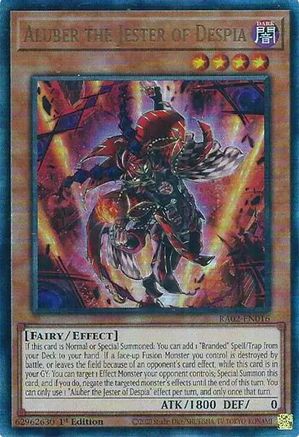 Aluber the Jester of Despia (PUR) (RA02-EN016) - 25th Anniversary Rarity Collection II 1st Edition - Premium Yugioh Single from Konami - Just $0.50! Shop now at Game Crave Tournament Store