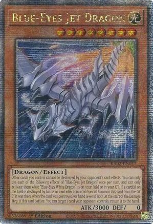Blue-Eyes Jet Dragon (Quarter Century Secret Rare) (RA02-EN017) - 25th Anniversary Rarity Collection II 1st Edition - Premium Yugioh Single from Konami - Just $10.38! Shop now at Game Crave Tournament Store