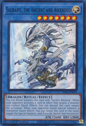 Sauravis, the Ancient and Ascended (RA02-EN019) - 25th Anniversary Rarity Collection II 1st Edition - Premium Yugioh Single from Konami - Just $0.25! Shop now at Game Crave Tournament Store