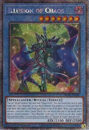 Illusion of Chaos (Platinum Secret Rare) (RA02-EN020) - 25th Anniversary Rarity Collection II 1st Edition - Premium Yugioh Single from Konami - Just $2! Shop now at Game Crave Tournament Store