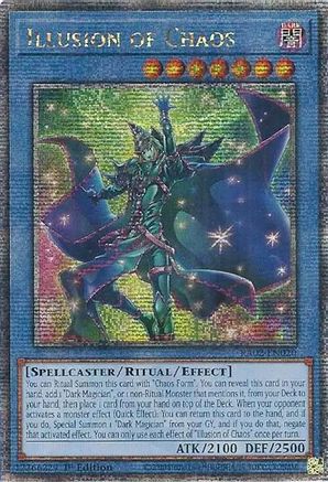 Illusion of Chaos (Quarter Century Secret Rare) (RA02-EN020) - 25th Anniversary Rarity Collection II 1st Edition - Premium Yugioh Single from Konami - Just $13.54! Shop now at Game Crave Tournament Store