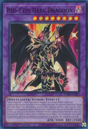 Red-Eyes Dark Dragoon (RA02-EN021) - 25th Anniversary Rarity Collection II 1st Edition - Premium Yugioh Single from Konami - Just $0.79! Shop now at Game Crave Tournament Store